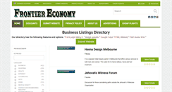 Desktop Screenshot of frontiereconomy.com